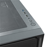 Корпус XASTRA  A411M 4ARGB-FC Black mATX/Mesh /ScrewlessTG+mesh panel/ 4x120mm ARGB PWM FC fans/ A411M-4FC12A