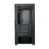 Корпус XASTRA  A411M 4ARGB-FG Black mATX/Mesh /ScrewlessTG+mesh panel/ 4x120mm ARGB PWM FG fans/ A411M-4FG12A