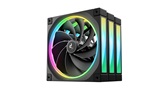 Вентилятор DEEPCOOL FL14R-3 IN 1 140x140x25мм REVERSE (12шт./кор, PWM, ARGB, черный, 500-1700об/мин) Color BOX
