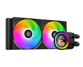 Комплект водяного охлаждения ID-COOLING FX240 LCD LGA1851/1700/1200/115X/AM4/AM5 (6шт/кор,TDP 300W, ARGB FAN and PUMP, LCD Display, PWM, DUAL FAN 120mm) RET