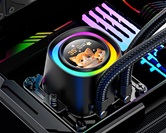 Комплект водяного охлаждения ID-COOLING FX360 LCD PE LGA1851/1700/1200/115X/AM4/AM5 (6шт/кор,TDP 350W, ARGB PUMP, LCD Display, PWM, TRIPLE FAN 120mm) RET