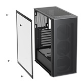 Корпус XASTRA  A300 0F  Black ATX/Mesh/ full-size TG / no fans/ A300-0F