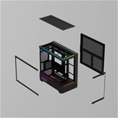Корпус Thermalright M10 / Black / TG / USB TYPE-C / mATX  / TRTLM10B