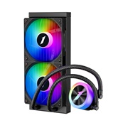 Система водяного охлаждения 1STPLAYER TS1 240 Black / 2x120mm, ARGB, 250W TDP / TS1-240-BK