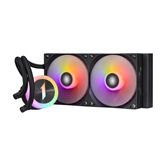 Система водяного охлаждения 1STPLAYER TS1 240 Black / 2x120mm, ARGB, 250W TDP / TS1-240-BK