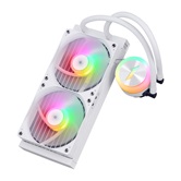 Система водяного охлаждения 1STPLAYER TS1 240 White / 2x120mm, ARGB, 250W TDP / TS1-240-WH