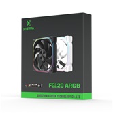 Вентилятор XASTRA FG120B ARGB single pack 120x120x25мм (60шт/кор, ARGB,  PWM, black)  Color  BOX