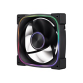 Вентилятор 1STPLAYER FN7 Black / 120mm ARGB 3pin 5V PWM 4pin 12V 600-1800rpm 39.4cfm 28.95dBA / FN7-BK / BULK