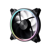 Вентилятор 1STPLAYER FO7R-14 Black / 140mm Reverse ARGB 3pin 5V PWM 4pin 12V 700-1800rpm 76.25cfm 36.64dBA / FO7R-14-BK / BULK