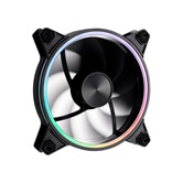 Вентилятор 1STPLAYER FO7R-14 Black / 140mm Reverse ARGB 3pin 5V PWM 4pin 12V 700-1800rpm 76.25cfm 36.64dBA / FO7R-14-BK / BULK