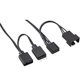 Вентилятор 1STPLAYER FS7 Black / 120mm ARGB 3pin 5V PWM 4pin 12V 600-800rpm 47.65cfm 32.2dBA / FS7-BK / BULK