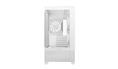 Корпус Deepcool CG380 3F WH без БП, боковое окно (панорама), 3x120mm ARGB PWM вентилятора, белый, mATX