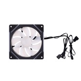 Вентилятор 1STPLAYER FC7 Black / 120mm ARGB 3pin 5V PWM 4pin 12V 600-1800rpm 47.65cfm 32.2dBA / FC7-BK-1IN1