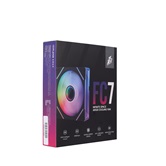 Вентилятор 1STPLAYER FC7 Black / 120mm ARGB 3pin 5V PWM 4pin 12V 600-1800rpm 47.65cfm 32.2dBA / FC7-BK-1IN1