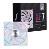 Комплект вентиляторов (3 шт.) 1STPLAYER XF7 White / 120mm ARGB 3pin 5V PWM 4pin 12V 600-2000rpm 56.8cfm 33.12dBA / XF7-WH-3IN1