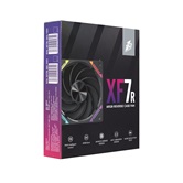 Вентилятор 1STPLAYER XF7R Black / 120mm Reverse ARGB 3pin 5V PWM 4pin 12V 600-2000rpm 56.8cfm 33.12dBA / XF7R-BK-1IN1
