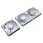 Комплект вентиляторов (3 шт.) 1STPLAYER XF7R White / 120mm Reverse ARGB 3pin 5V PWM 4pin 12V 600-2000rpm 56.8cfm 33.12dBA / XF7R-WH-3IN1