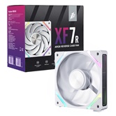 Комплект вентиляторов (3 шт.) 1STPLAYER XF7R White / 120mm Reverse ARGB 3pin 5V PWM 4pin 12V 600-2000rpm 56.8cfm 33.12dBA / XF7R-WH-3IN1