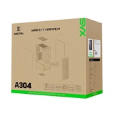 Корпус XASTRA  A304 4FRGB Black ATX/Mesh/halfl-size TG/4x120mm FRGB FC fans/ A304-4FC12F