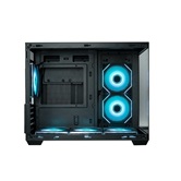 Корпус XASTRA QW500M 6ARGB-C10-UC Black mATX/Aquarium/Screewless/ 6x120mm ARGB PWM FM fans/Argb+PWM HUB 10port/Type-C/ QW500M-6FM12A-C10-UC