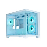 Корпус XASTRA QW500M 6ARGB-C10-UC White mATX/Aquarium/Screewless/ 6x120mm ARGB PWM FM fans/Argb+PWM HUB 10port/Type-C/ QW500M-6FM12A-C10-UC-WH