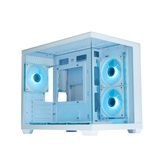 Корпус XASTRA QW500M 6ARGB-C10-UC White mATX/Aquarium/Screewless/ 6x120mm ARGB PWM FM fans/Argb+PWM HUB 10port/Type-C/ QW500M-6FM12A-C10-UC-WH