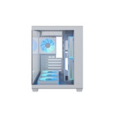 Корпус XASTRA QW500M 6ARGB-C10-UC White mATX/Aquarium/Screewless/ 6x120mm ARGB PWM FM fans/Argb+PWM HUB 10port/Type-C/ QW500M-6FM12A-C10-UC-WH