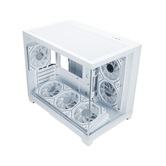 Корпус XASTRA QW500M 6ARGB-C10-UC White mATX/Aquarium/Screewless/ 6x120mm ARGB PWM FM fans/Argb+PWM HUB 10port/Type-C/ QW500M-6FM12A-C10-UC-WH
