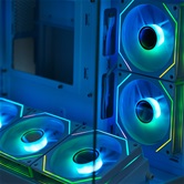 Корпус XASTRA QW500M 6ARGB-C10-UC White mATX/Aquarium/Screewless/ 6x120mm ARGB PWM FM fans/Argb+PWM HUB 10port/Type-C/ QW500M-6FM12A-C10-UC-WH