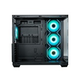 Корпус XASTRA QW500 4ARGB-C10-UC Black ATX/Aquarium/Screewless/4x120mm ARGB PWM FM fans/Argb+PWM HUB 10port/Type-C/ QW500-4FM12A-C10-UC