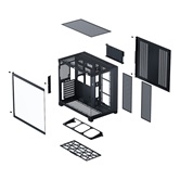 Корпус XASTRA QW500 7ARGB-C10-UC Black ATX/Aquarium/Screewless/7x120mm ARGB PWM FM fans/Argb+PWM HUB 10port/Type-C/ QW500-7FM12A-C10-UC