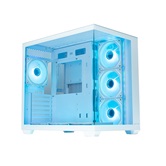 Корпус XASTRA QW500 7ARGB-C10-UC White ATX/Aquarium/Screewless/7x120mm ARGB PWM FM fans/Argb+PWM HUB 10port/Type-C/ QW500-7FM12A-C10-UC-WH