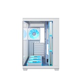 Корпус XASTRA QW500 7ARGB-C10-UC White ATX/Aquarium/Screewless/7x120mm ARGB PWM FM fans/Argb+PWM HUB 10port/Type-C/ QW500-7FM12A-C10-UC-WH