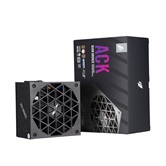 Блок питания 1STPLAYER ACK BRONZE 850W Black / ATX 3.1, PCIe 5.1, APFC, 80 PLUS Bronze, Double Forward, full Teapo caps, 140mm fan, non-modular / HA-850AA2