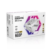 Блок питания 1STPLAYER NGDP GOLD 1200W White / ATX 3.1, PCle 5.1, APFC, 80 PLUS Gold, LLC+DC-DC, full Japan solid-state caps, 120mm fan, full modular / HA-1200BA4-WH