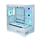 Корпус XASTRA Q700 7ARGB-FS-C10-UC White ATX/Aquarium/Screewless/7x120mm ARGB PWM Daisy Chain FS fans/Argb+PWM HUB 10port/Type C / Q700-7FS12A-C10-UC-WH