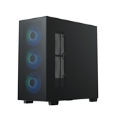 Корпус XASTRA  A510M 4ARGB-UC Black mATX/Mesh/ Screwless full-size TG /4x 120mm FC120 ARGB PWM fans/ Type-C / A510M-4FC12A-UC