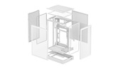 Корпус Deepcool CH270 WH без БП, белый, MICRO ATX/MINI-ITX