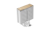 Кулер DEEPCOOL AK400 G2 WH LGA1851/1700/1200/115X/AM5/AM4 (12шт/кор, TDP 220W, PWM, Fan 120mm, 4 тепл. трубки, Wood-grain top cover, белый) RET