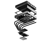 Кулер ID-COOLING IS-77-XT BLACK LGA1851/1700/1200/115X/AM5/AM4 низкопрофильный высота 77mm (18шт/кор, TDP 150W, PWM, 6 тепл.трубок + медная база, FAN 120mm) BOX