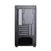 Корпус JONSBO D200 Black без БП, боковая панель из закаленного стекла (панорама), mini-ITX, micro-ATX, черный