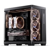 Корпус JONSBO TK-4 Black, TG (aquarium), mini-ITX, mATX, ATX, черный