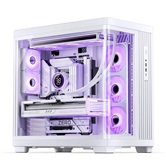 Корпус JONSBO TK-4 White, TG (aquarium), mini-ITX, mATX, ATX, белый