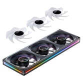 Вентилятор JONSBO ZA-420BR (3 in 1) 140х140х28мм REVERSE (10шт/кор, PWM, ARGB LED, 700-1500об/мин, черный) Retail