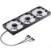 Вентилятор JONSBO ZW-140BR (3 in 1) 140х140х26мм REVERSE (16шт/кор, PWM, ARGB LED, 800-1400об/мин, черный) Retail