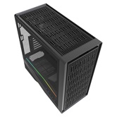 Корпус Powercase Intro, TG, Type-C, W/O Fans, чёрный, ATX  (CJ235IB-F0)