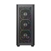 Корпус Powercase ByteFlow Black V2, Tempered Glass, 4x 120mm ARGB fans, чёрный, ATX  (CBFB-A4-V2)