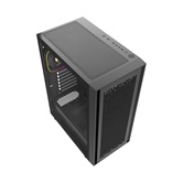 Корпус Powercase ByteFlow Black V2, Tempered Glass, 4x 120mm ARGB fans, чёрный, ATX  (CBFB-A4-V2)