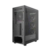 Корпус Powercase ByteFlow Black V2, Tempered Glass, 4x 120mm ARGB fans, чёрный, ATX  (CBFB-A4-V2)