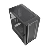 Корпус Powercase ByteFlow Micro NF, Black,Tempered Glass, W/O fans, чёрный, mATX  (CAMBNF-F0)